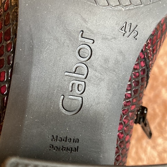 EUC GABOR Girls Leather Snake Skin Print Ankle Boot  - size 4.5 - Picture 13 of 13